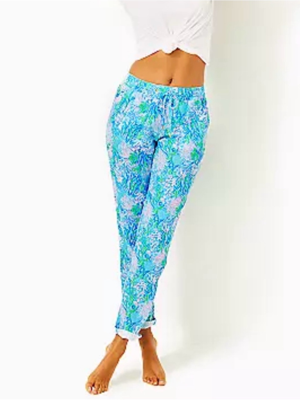 Lilly Pulitzer Taron 31” Drawstring Linen Pants